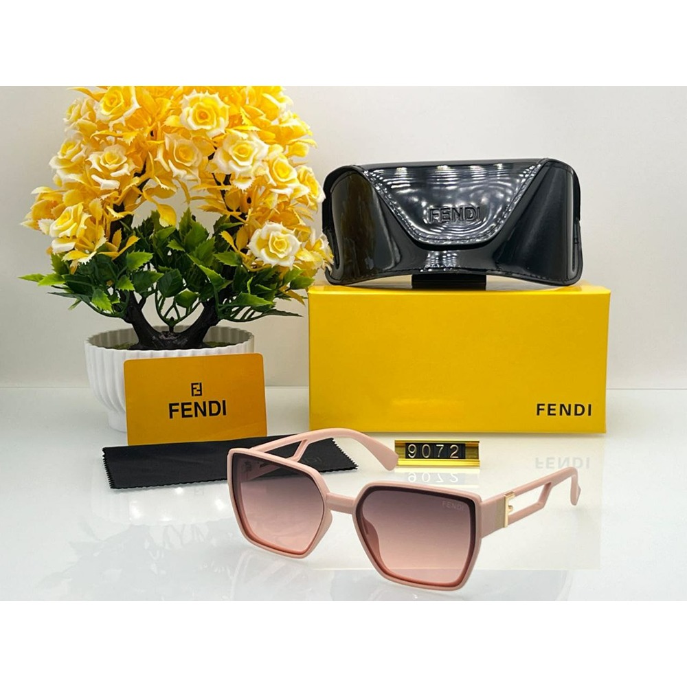 Fendi Eyewear Oversized monogram-print Sunglasses - Farfetch