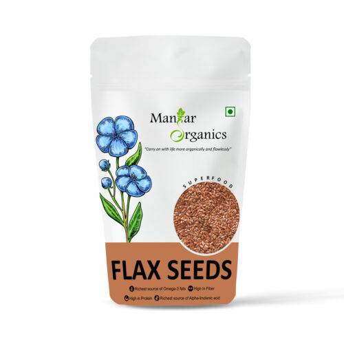 ManHar Organics Raw Flax Seeds - Alsi Seeds for Weight Loss, Diet Food