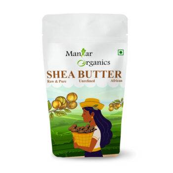 ManHar Organics Raw African Shea Butter- Ivory, Unrefined, & Organic Body Butter for Skin, Body, Lip, Face Moisturizer, Hair & Stretch Marks