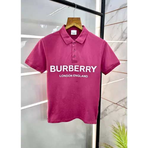 BURBERR Y DARK PINK IMPORTED T SHIRT WITH BRAND BOX PACKING 1042 1549