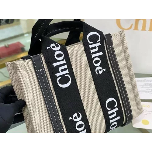 Bags Chloe Canvas Tote Black Bag 3600 1