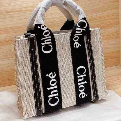 Bags Chloe Canvas Tote Black Bag 3600 3
