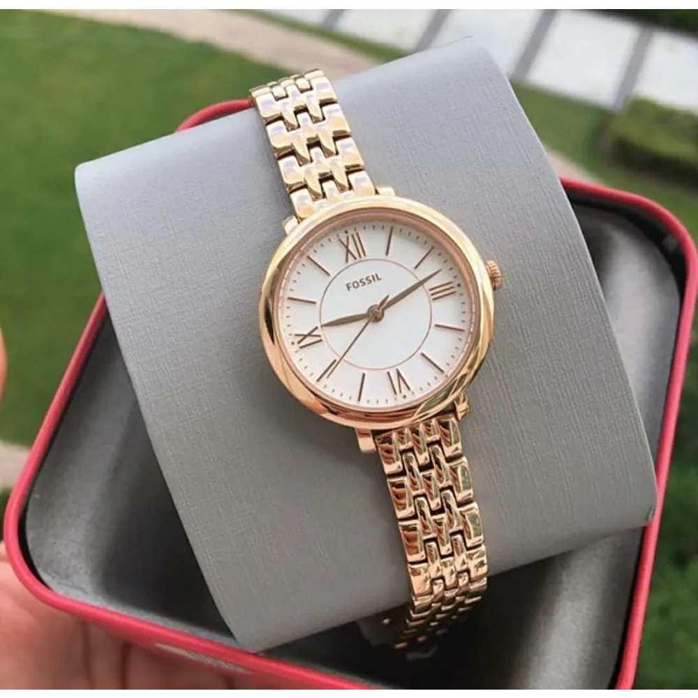 Fossil Women's Jacqueline Three-Hand Rose Gold-Tone Stainless Steel Watch  ES4723 | eBay