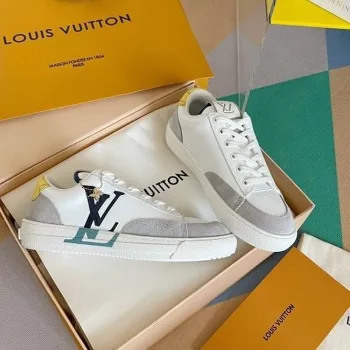 Loui s Vuitton Monogram Unisex Street Style Bi color Logo Sneakers Men Shoes 3900