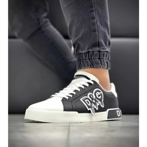 Mens Dolce Gabbana Shoes For Men Black White 3199 2