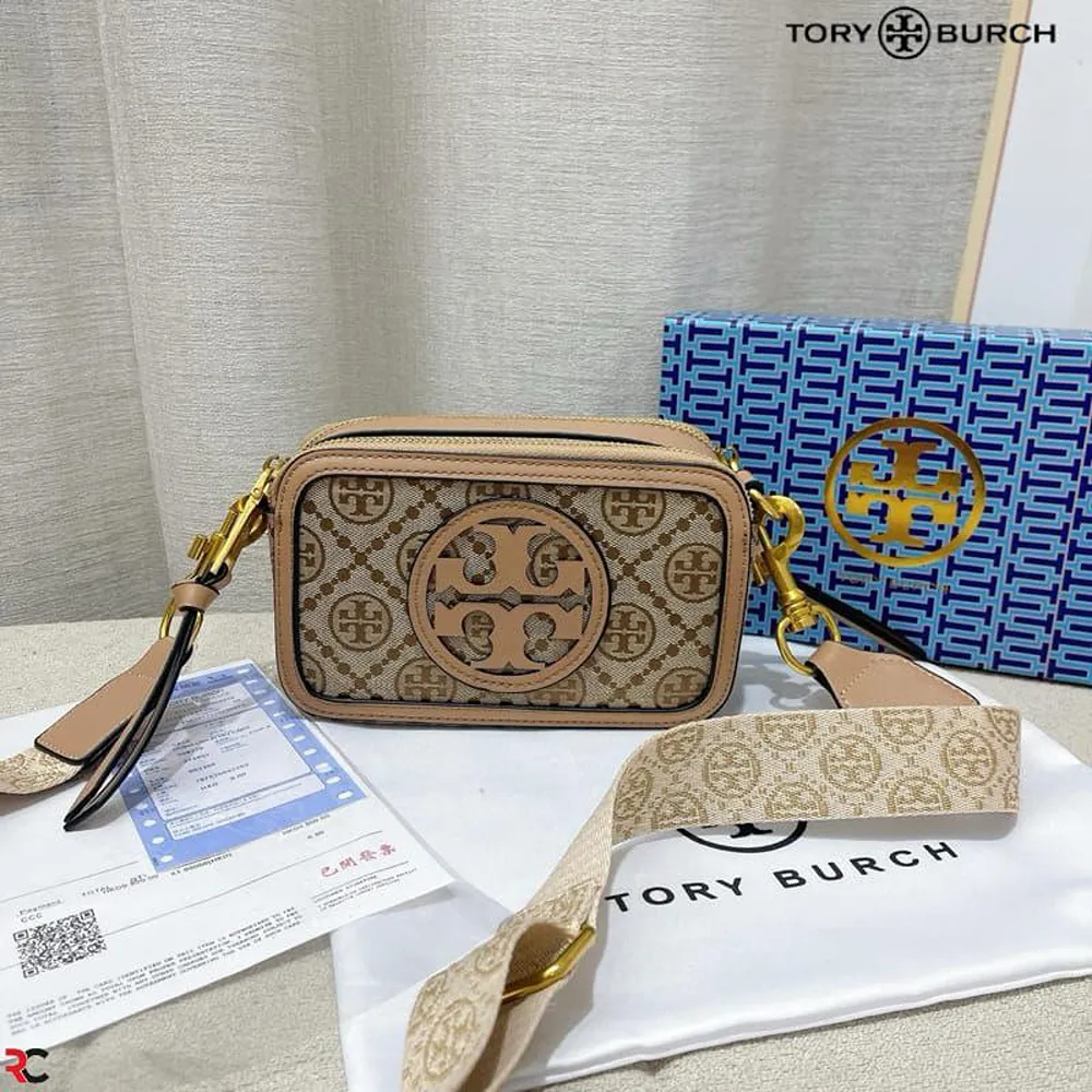 Tory Burch [Sharp Discount] Coated Leather Shoulder Bag Gold Buckle Ch –  Brand Off Hong Kong Online Store