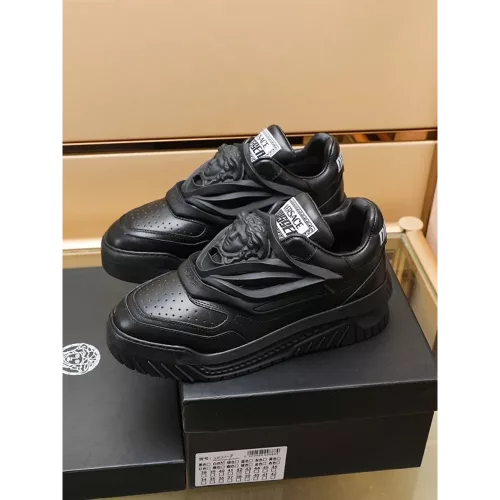 Versace Odissea Premium Sneaker Black Men Shoes 3400 3