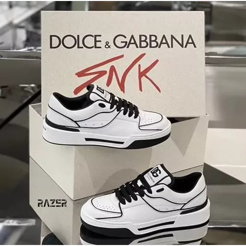 Dolce Gabbana New Roma Top Low White Blac 41 45 3400 3