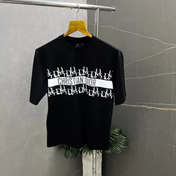 Christian Dior Drop Shoulder Round Neck T-shirt