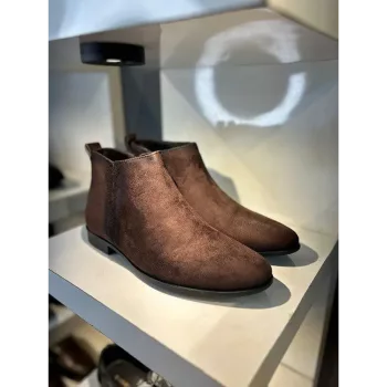 Gucci Suede Chelsea Brown Shoes
