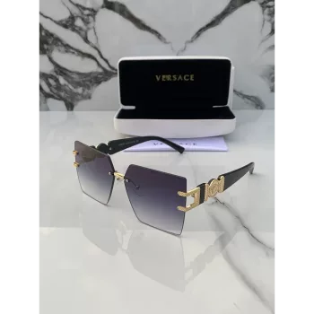 Versace Sunglasses, Gold Black Shaded