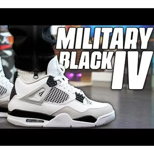 33 Jordan Retro 4 Military Black 3199 3