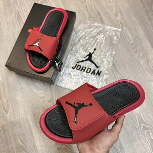 5 Air Jordan Hydro 6 Red Black Flip Flop 1600 1
