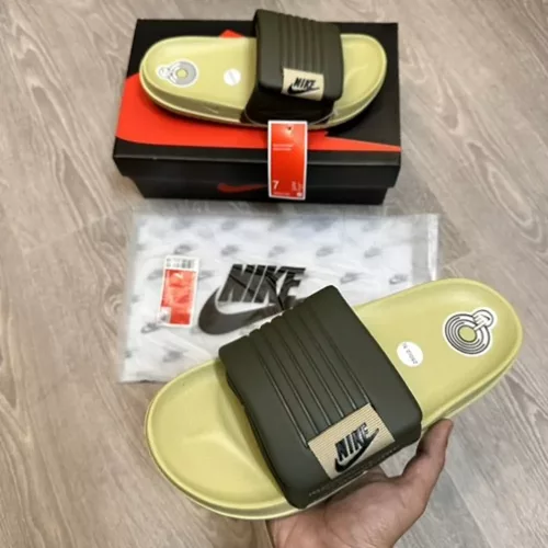 6 Nike Offcourt Adjust Olive Green Premium Quality Slides 2000