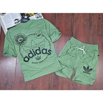 Adidas T-Shirt Shorts, Olive
