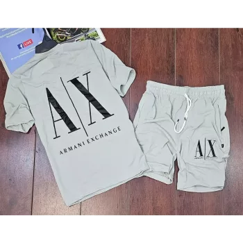 Armani Exchange T-Shirt Shorts, Grey