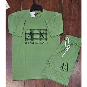 Armani Exchange T-Shirt Shorts, Olive