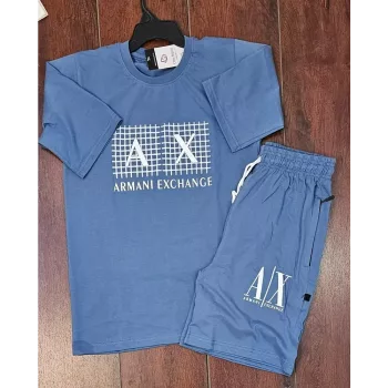 Armani Exchange T-Shirt Shorts, Blue