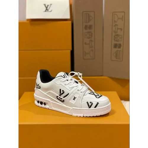 Louis Vuitton Monogram Trainer Black Logo Sneakers