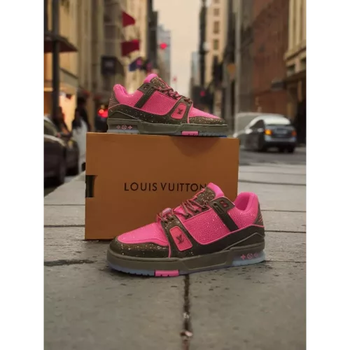Louis Vuitton Crystal Diamond Pink Sneaker
