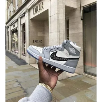 Nike Air Jordan 1 Dior High SurPlus Semi UA With 2 KeyChains Tags Laces OG Box